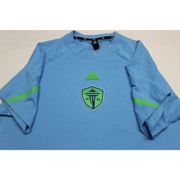 Adidas men's MLS Seattle‎ Sounders FC 2024 travel raglan t-shirt L - Picture 9 of 14